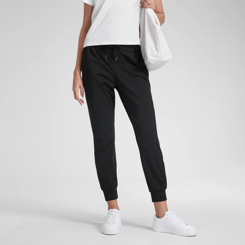 New CRZ Yoga Stretch Drawstring Jogger black Womens Sz M